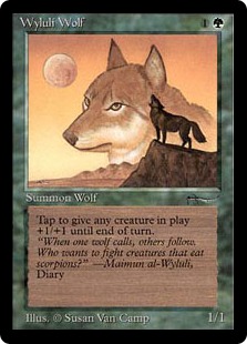 《ワイルーリーの狼/Wyluli Wolf》[ARN] 緑C