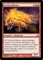 【Foil】《生きている業火/Living Inferno》[GPT] 赤R