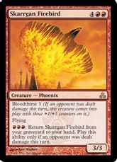 【Foil】《スカルガンの火の鳥/Skarrgan Firebird》[GPT] 赤R