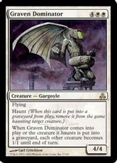 【Foil】《彫像の威圧者/Graven Dominator》[GPT] 白R