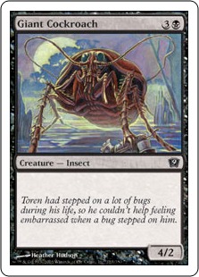 《巨大ゴキブリ/Giant Cockroach》[9ED] 黒C
