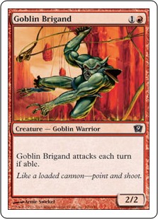 《ゴブリンの盗賊/Goblin Brigand》[9ED] 赤C