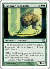 《ラノワールのビヒモス/Llanowar Behemoth》[9ED] 緑U