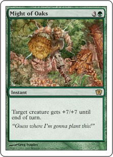 Foil】《樫の力/Might of Oaks》[ULG] 緑R | 日本最大級 MTG通販サイト 