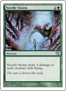 《針の嵐/Needle Storm》[9ED] 緑U