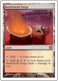 戦場の鍛冶場/Battlefield Forge》[9ED] 土地R | 日本最大級 MTG通販 