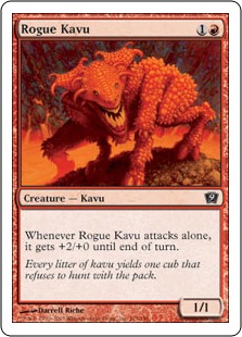 《はぐれカヴー/Rogue Kavu》[9ED] 赤C