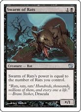 《ネズミの大群/Swarm of Rats》[9ED] 黒U