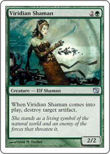 《ヴィリジアンのシャーマン/Viridian Shaman》[9ED] 緑U