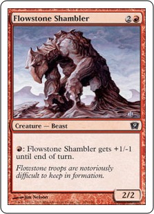《流動石のシャンブラー/Flowstone Shambler》[9ED] 赤C