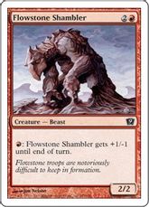 《流動石のシャンブラー/Flowstone Shambler》[9ED] 赤C