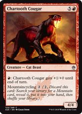 【Foil】《黒焦げ牙のクーガー/Chartooth Cougar》[A25] 赤C