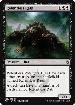 《執拗なネズミ/Relentless Rats》[A25] 黒C