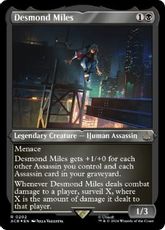 【エッチング・Foil】(202)《デズモンド・マイルズ/Desmond Miles》[ACR-BF] 黒R