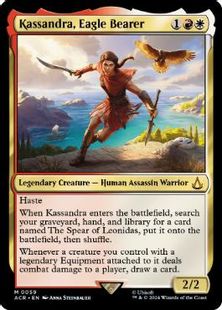 【Foil】(059)《鷹持ち、カサンドラ/Kassandra, Eagle Bearer》[ACR] 金R
