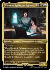 【エッチング・Foil】(247)《団員、ショーンとレベッカ/Shaun & Rebecca, Agents》[ACR-BF] 金R