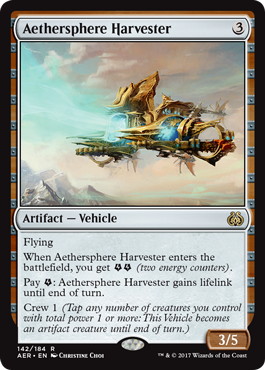 【Foil】《霊気圏の収集艇/Aethersphere Harvester》[AER] 茶R