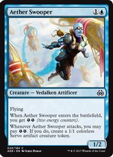 【Foil】《霊気急襲者/Aether Swooper》[AER] 青C