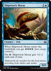 【Foil】《難破船ウツボ/Shipwreck Moray》 [AER] 青C