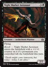 【Foil】《夜市の飛空士/Night Market Aeronaut》 [AER] 黒C