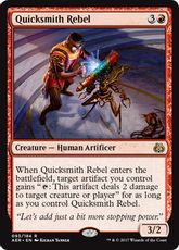 【Foil】《速製職人の反逆者/Quicksmith Rebel》[AER] 赤R