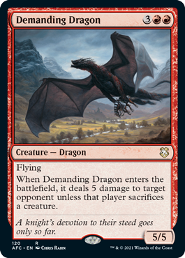 (120)《厄介なドラゴン/Demanding Dragon》[AFC] 赤R