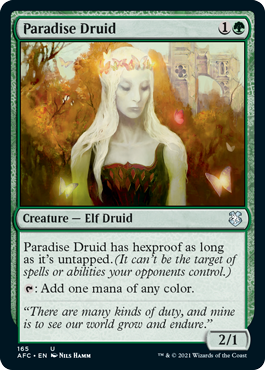 (165)《楽園のドルイド/Paradise Druid》[AFC] 緑U