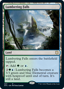 (247)《伐採地の滝/Lumbering Falls》[AFC] 土地R