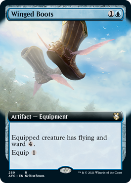 (289)■拡張アート■《ウィングド・ブーツ/Winged Boots》[AFC-BF] 青R