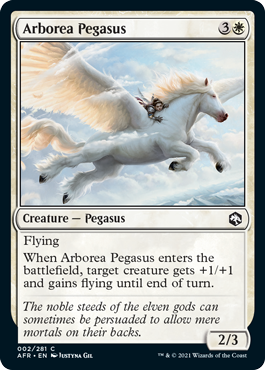 (002)《アルボレーアのペガサス/Arborea Pegasus》[AFR] 白C