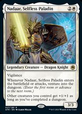 【Foil】■プレリリース■《無私のパラディン、ナダール/Nadaar, Selfless Paladin》[AFR-PRE] 白R