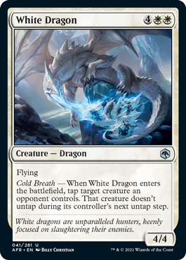 Foil】(041)《ホワイト・ドラゴン/White Dragon》[AFR] 白U | 日本最大 
