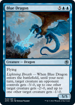 (049)《ブルー・ドラゴン/Blue Dragon》[AFR] 青U