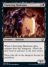 【Foil】(093)《かたつく骸骨/Clattering Skeletons》[AFR] 黒C