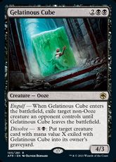 【Foil】(105)《ゼラチナス・キューブ/Gelatinous Cube》[AFR] 黒R