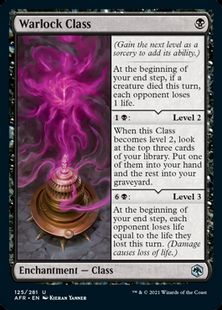(125)《ウォーロック・クラス/Warlock Class》[AFR] 黒U