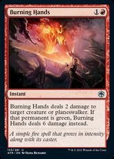 【Foil】(135)《バーニング・ハンズ/Burning Hands》[AFR] 赤U