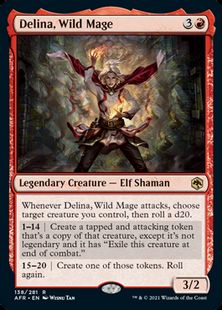 【Foil】■プレリリース■《暴走魔導士、デリーナ/Delina, Wild Mage》[AFR-PRE] 赤R