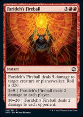 【Foil】(142)《ファリダの火の玉/Farideh's Fireball》[AFR] 赤C