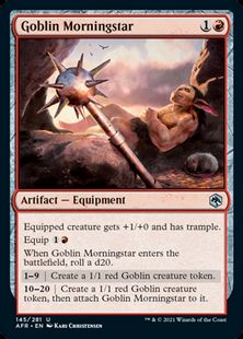 (145)《ゴブリンのモーニングスター/Goblin Morningstar》[AFR] 赤U