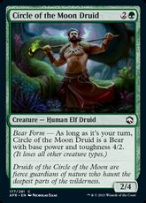 【Foil】(177)《月の円環のドルイド/Circle of the Moon Druid》[AFR] 緑C