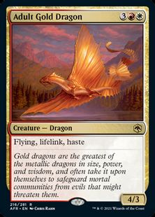 (216)《アダルト・ゴールド・ドラゴン/Adult Gold Dragon》[AFR] 金R