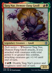 (234)《悪魔牙のノール、ターグ・ナール/Targ Nar, Demon-Fang Gnoll》[AFR] 金U