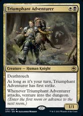 【Foil】(237)《勝利した冒険者/Triumphant Adventurer》[AFR] 金R