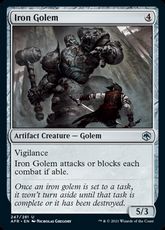 【Foil】(247)《アイアン・ゴーレム/Iron Golem》[AFR] 茶U