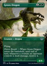 【Foil】(295)■ボーダーレス■《グリーン・ドラゴン/Green Dragon》[AFR-BF] 緑U