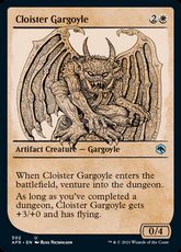 【Foil】(302)■ショーケース■《回廊のガーゴイル/Cloister Gargoyle》[AFR-BF] 白U