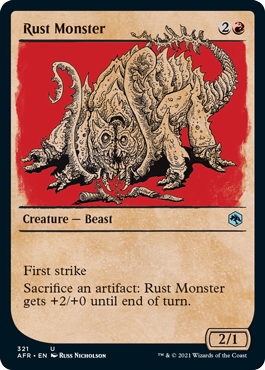 (321)■ショーケース■《ラスト・モンスター/Rust Monster》[AFR-BF] 赤U