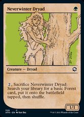 【Foil】(329)■ショーケース■《ネヴァーウィンターのドライアド/Neverwinter Dryad》[AFR-BF] 緑C