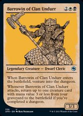 【Foil】(336)■ショーケース■《ウンドゥル族のバローウィン/Barrowin of Clan Undurr》[AFR-BF] 金U